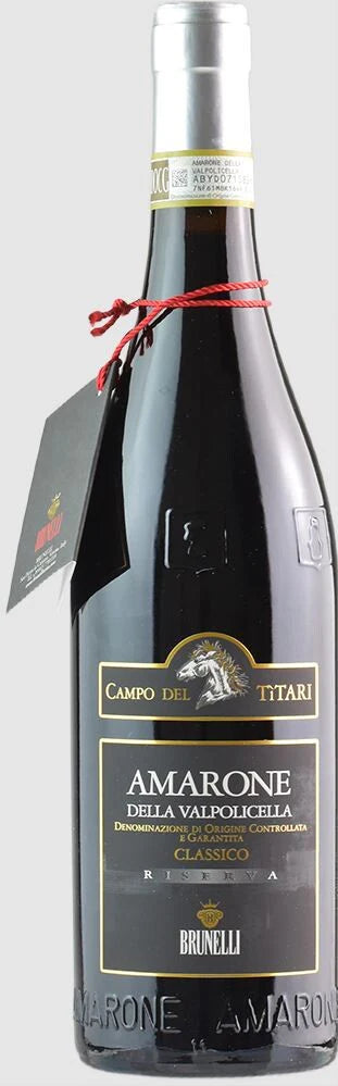 Brunelli Campo Del Titari Vino Rosso Amarone Della Valpolicella Classico DOCG Riserva 2018 (750ml)