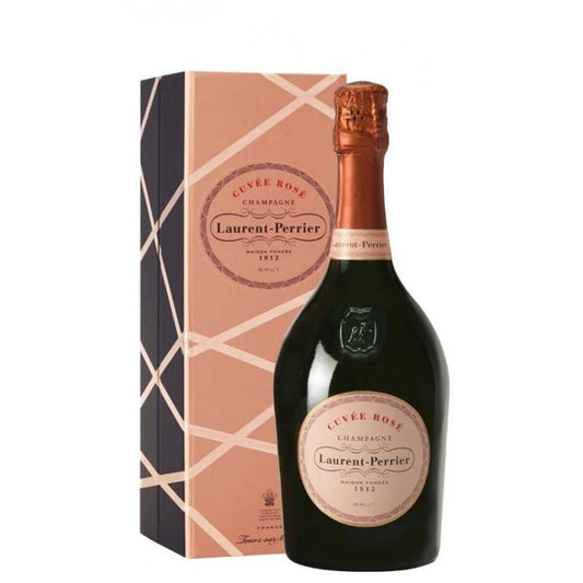 Laurent Perrier Brut Rose NV with gift box (1x75cl) - TwoMoreGlasses.com